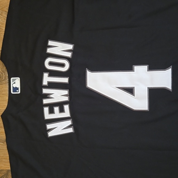 San Diego Padres Black Custom Newton Stitched New Mens Large #4 - Picture 10 of 11